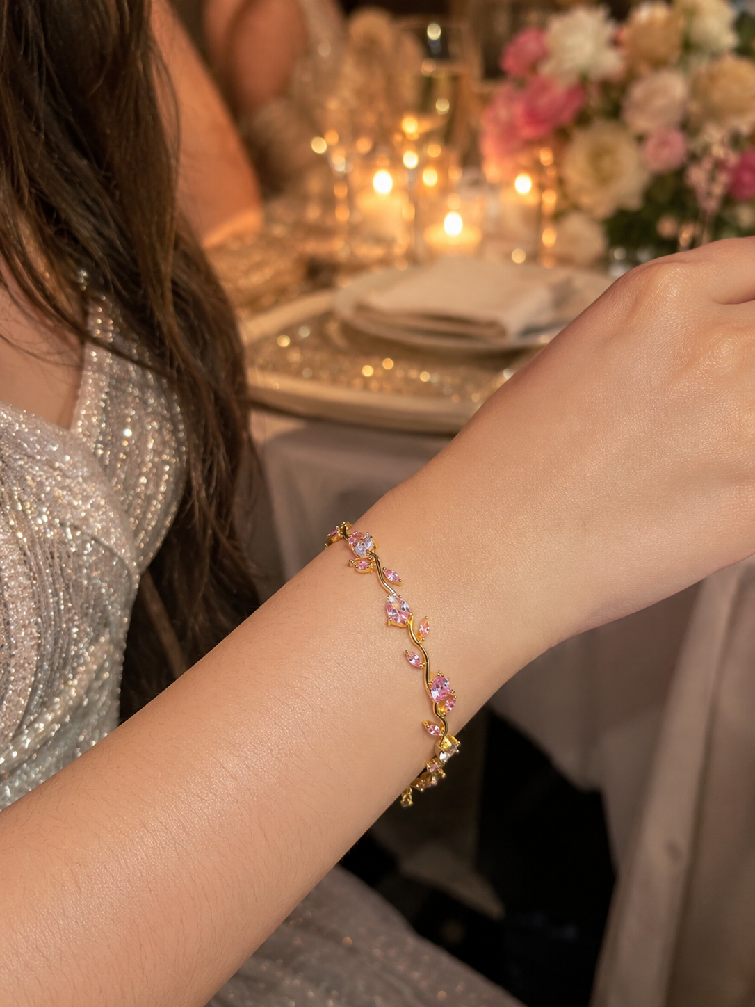 Tulip Bloom Bracelet |Tarnish Resistant