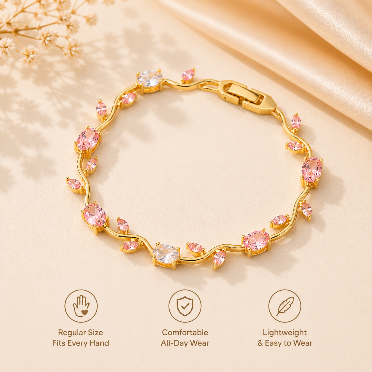 Tulip Bloom Bracelet |Tarnish Resistant